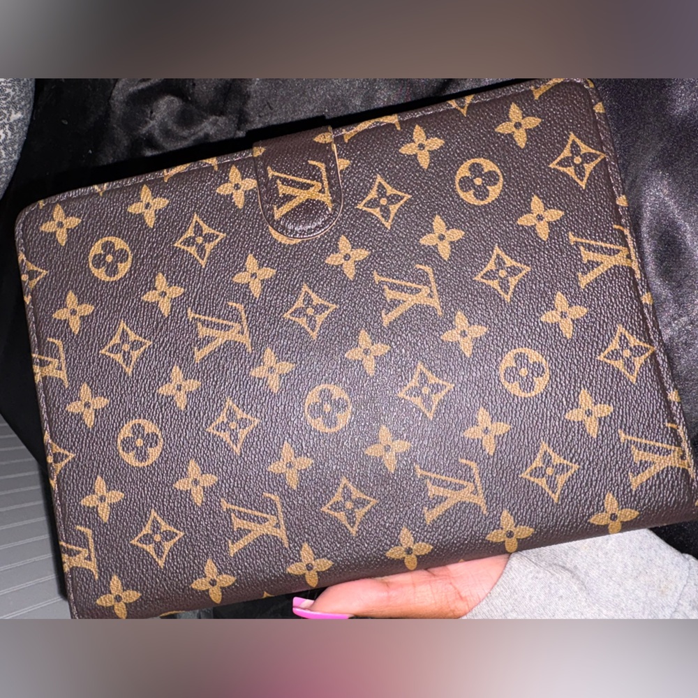 Louis Vuitton Brown and Tan Monogram iPad case